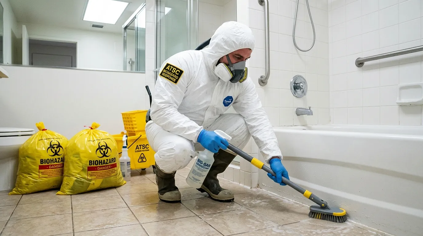 Decontamination equipment deployed for Blood Cleanup in Longview